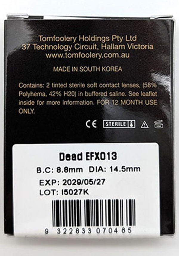 Dead | COSTUME CONTACT LENSES