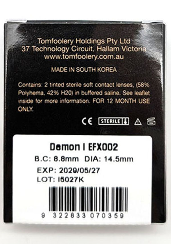 Demon I | COSTUME CONTACT LENSES