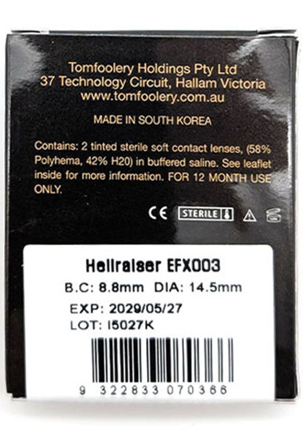 Hellraiser | COSTUME CONTACT LENSES