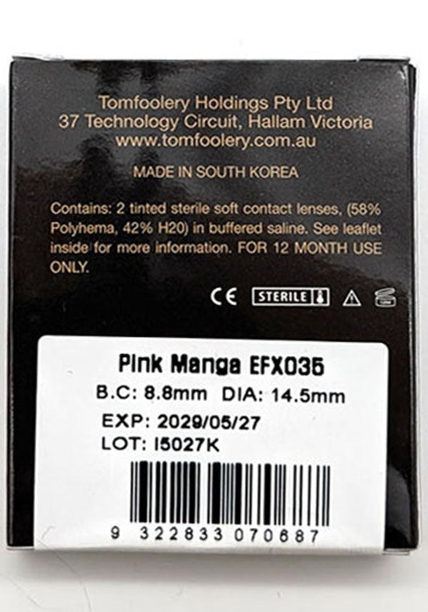 Pink Manga | COSTUME CONTACT LENSES