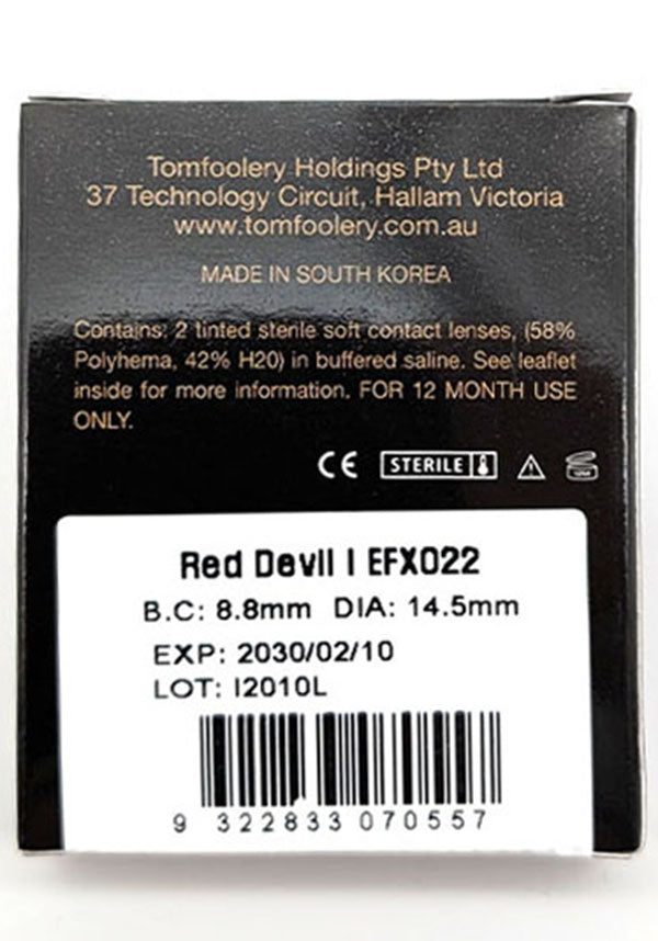 Red Devil I | COSTUME CONTACT LENSES