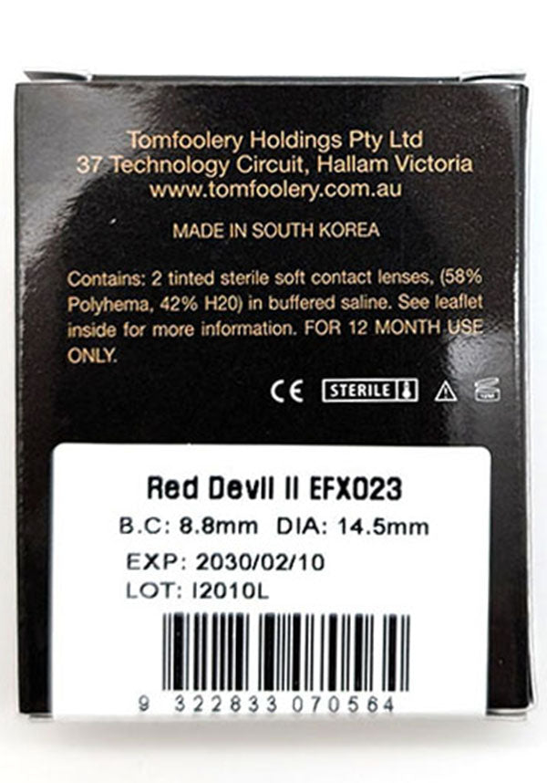 Red Devil II | COSTUME CONTACT LENSES