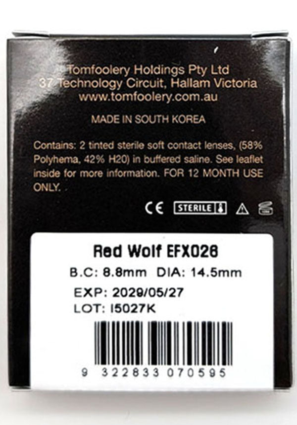 Red Wolf | COSTUME CONTACT LENSES