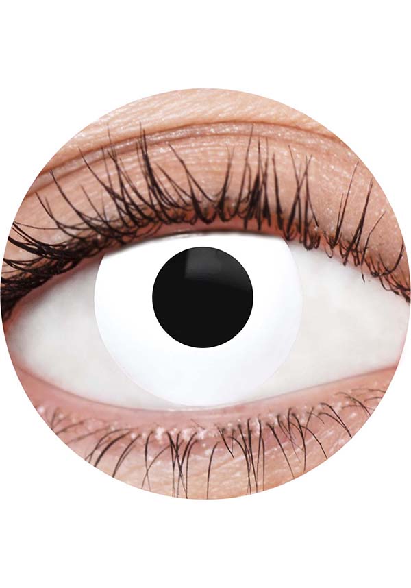 White Deranged I | COSTUME CONTACT LENSES