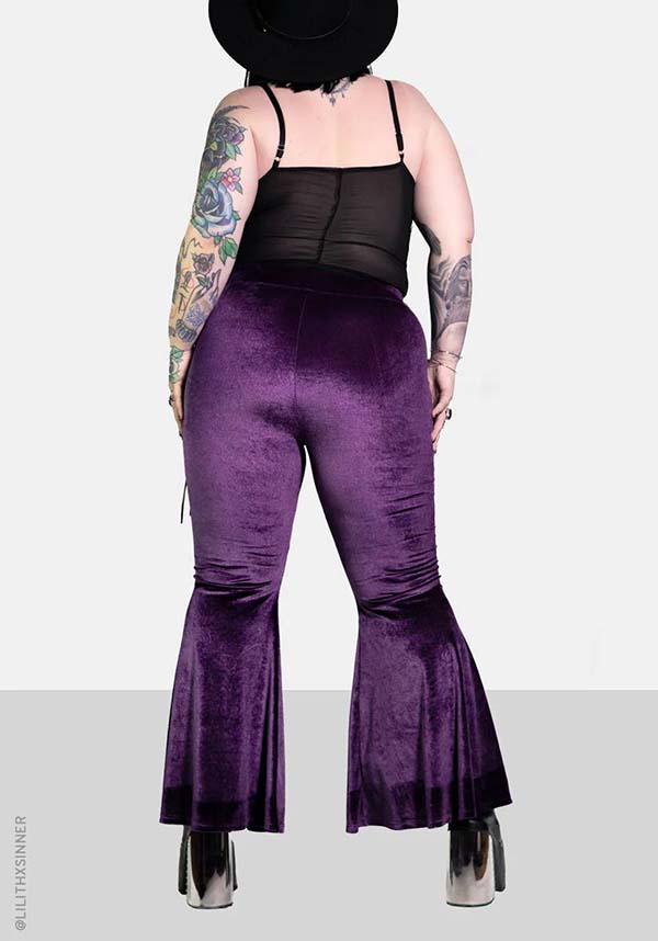 Amethyst Alice Lace up | FLARE PANTS*