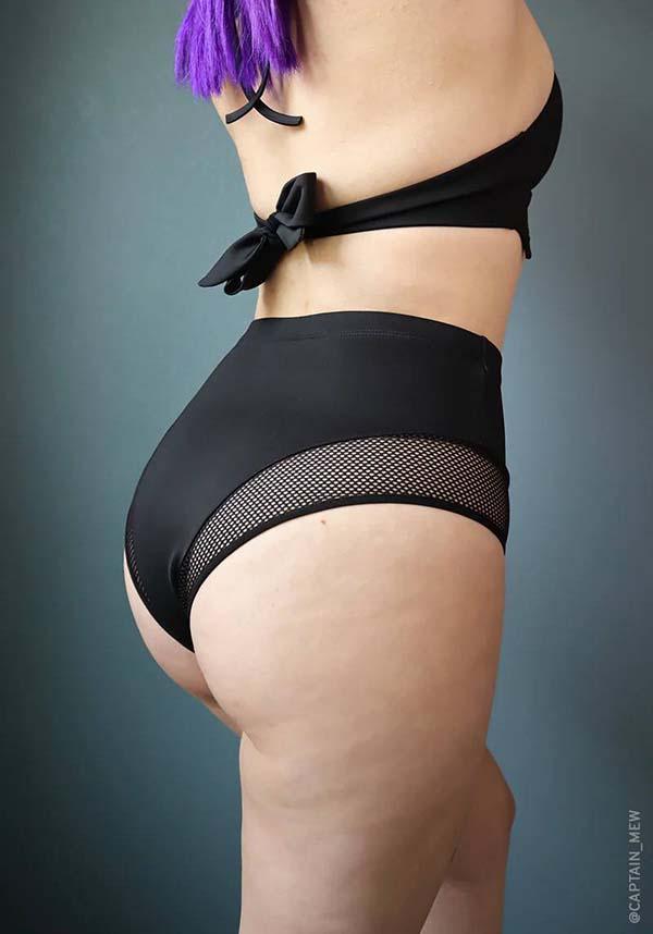 High Waisted Fishnet | BIKINI BOTTOMS - Beserk - all, all clothing, all ladies clothing, bikini, black, clickfrenzy15-2023, clothing, discountapp, exclusive, FI5703894, fp, googleshopping, goth, goth summer, gothic, labelexclusive, ladies clothing, mesh, nov22, plus size, R201122, see through, summer, summer goth, swim, swim wear, swimmers, swimming, swimsuit, swimwear