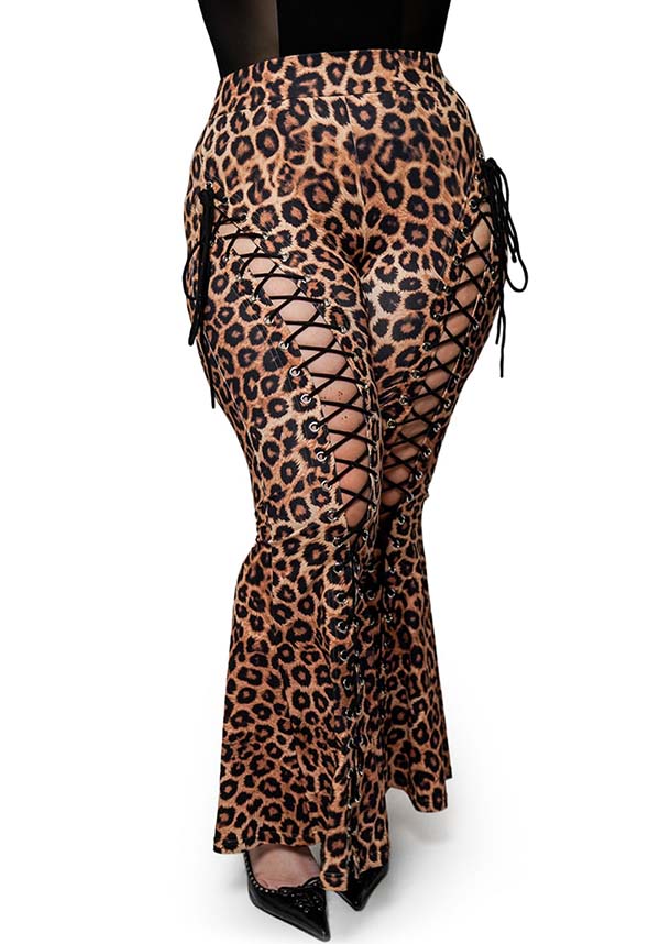 Leopard Alice | FLARE PANTS
