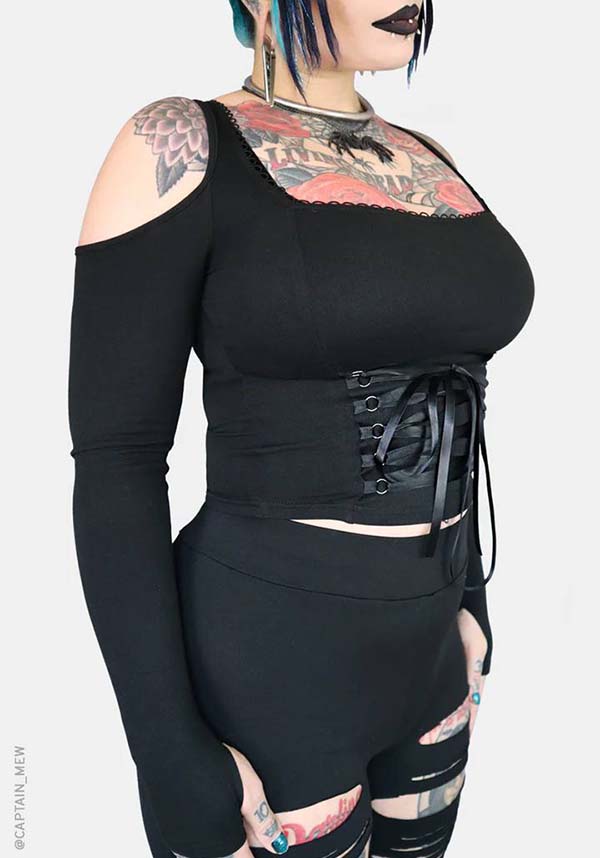 Minerva | COLD SHOULDER TOP*