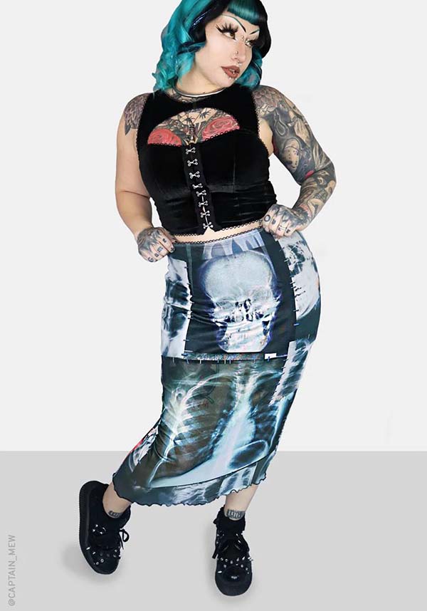 Skeletal | MIDI SKIRT*