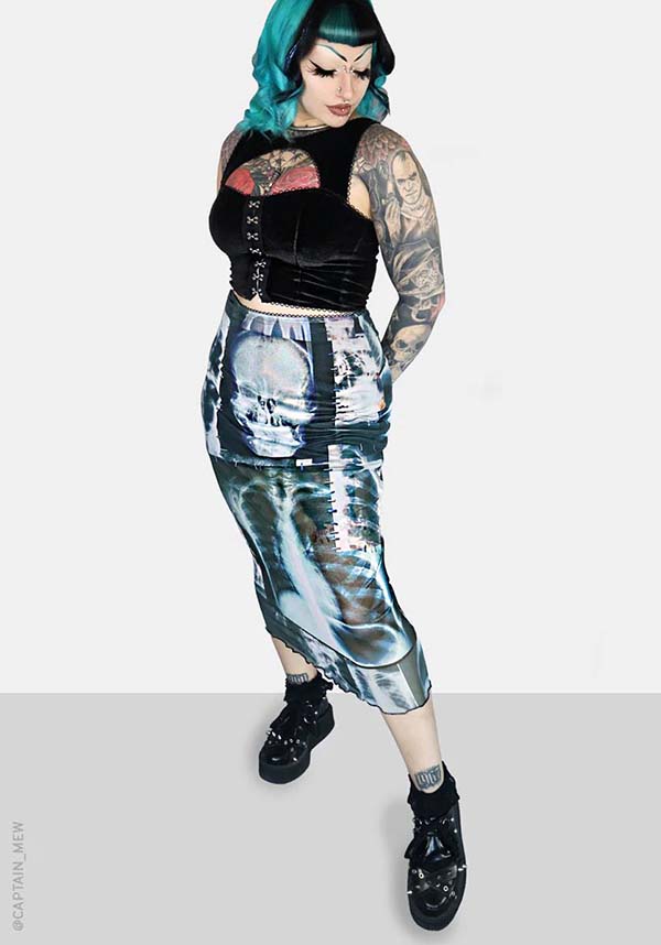 Skeletal | MIDI SKIRT*