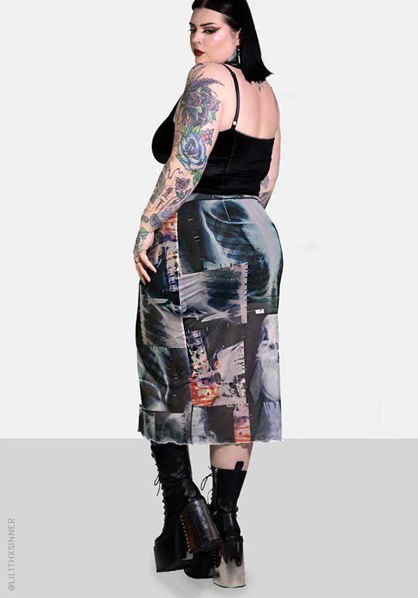 Skeletal | MIDI SKIRT*