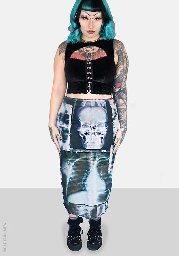 Skeletal | MIDI SKIRT*