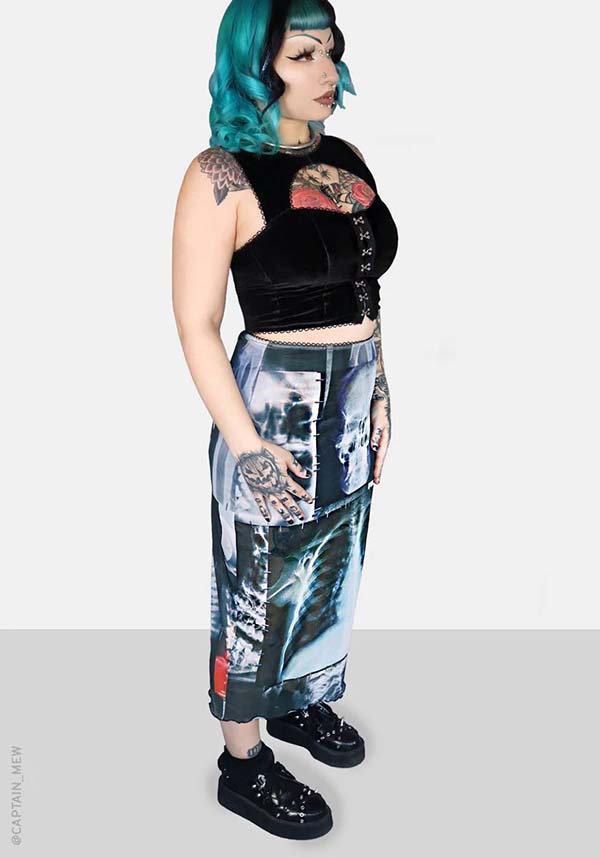 Skeletal | MIDI SKIRT*