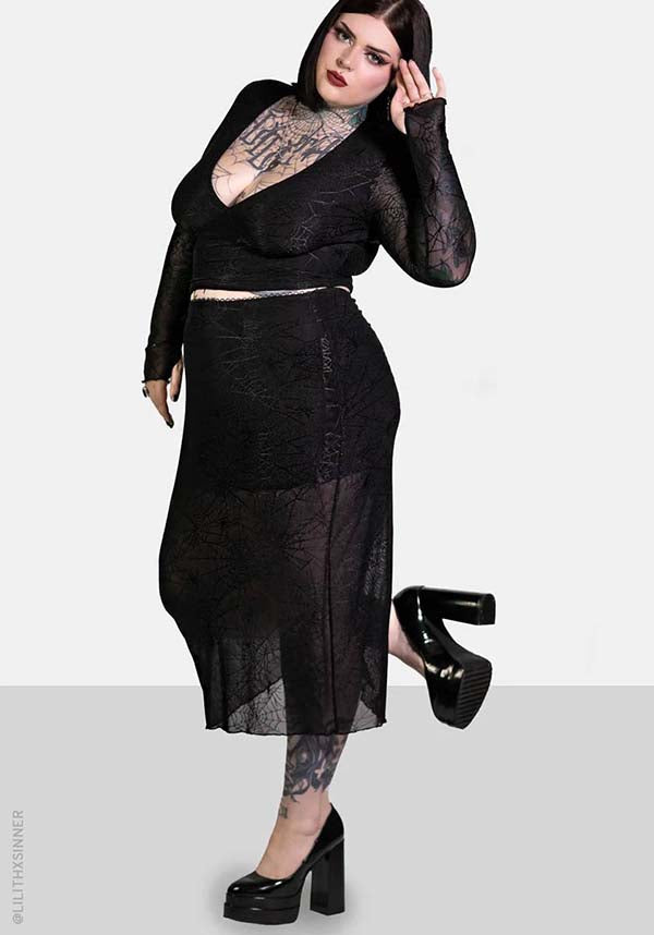 Spinnerette | MIDI SKIRT*