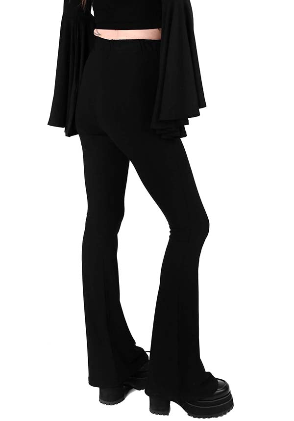 Black Seamless | FLARE LEGGINGS*