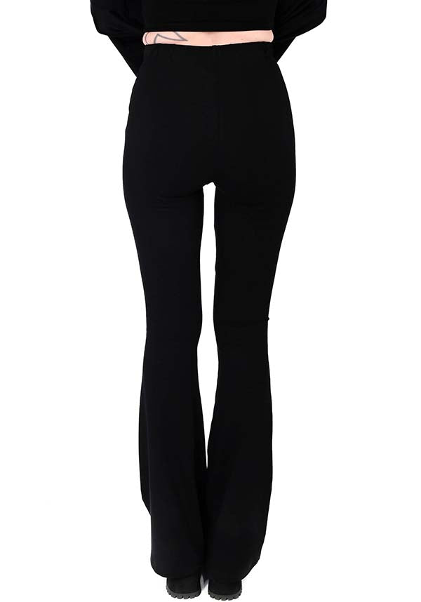 Black Seamless | FLARE LEGGINGS*