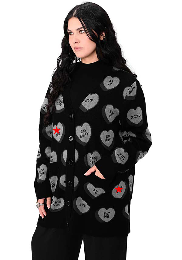 Drop Dead Conversation Hearts | CARDIGAN