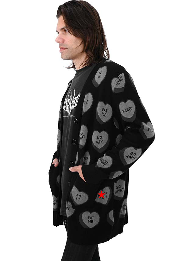 Drop Dead Conversation Hearts | CARDIGAN