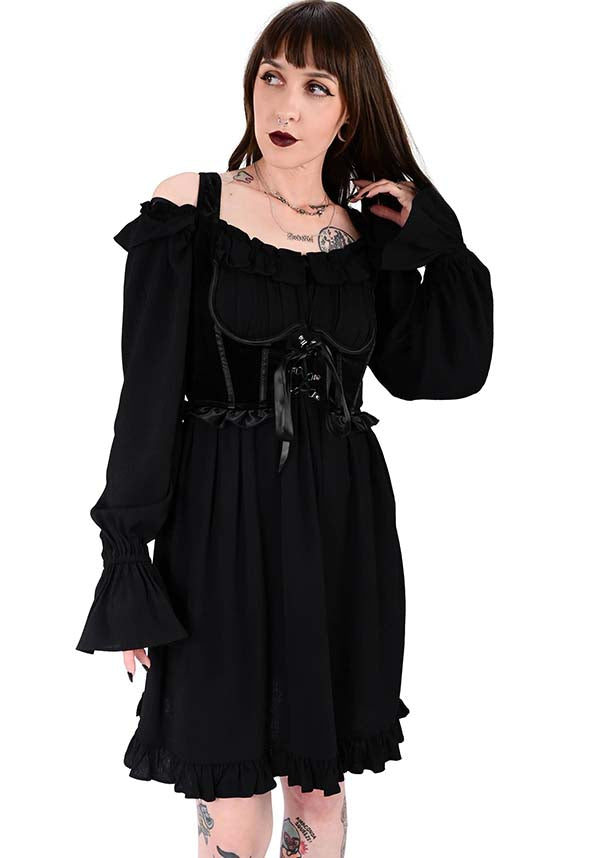 Eleanora Velvet | UNDERBUST CORSET*