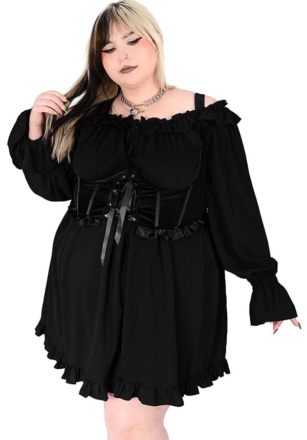 Eleanora Velvet | UNDERBUST CORSET*