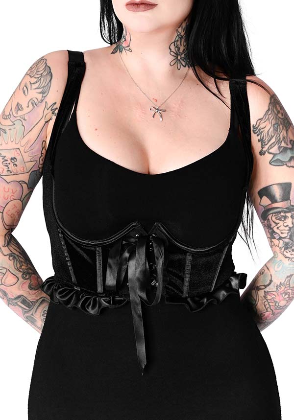 Eleanora Velvet | UNDERBUST CORSET*