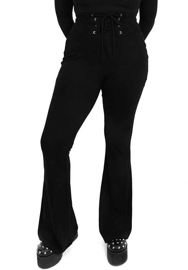 Flared Lace Up | LEGGINGS