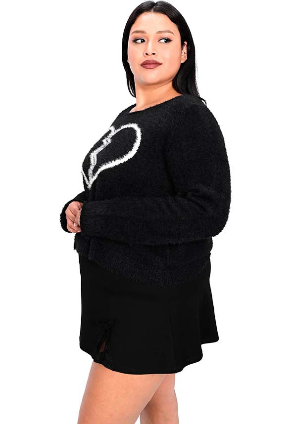 Fuzzy Heart | SWEATER*