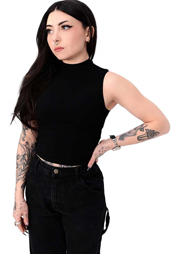 Mock Neck | CROP TOP
