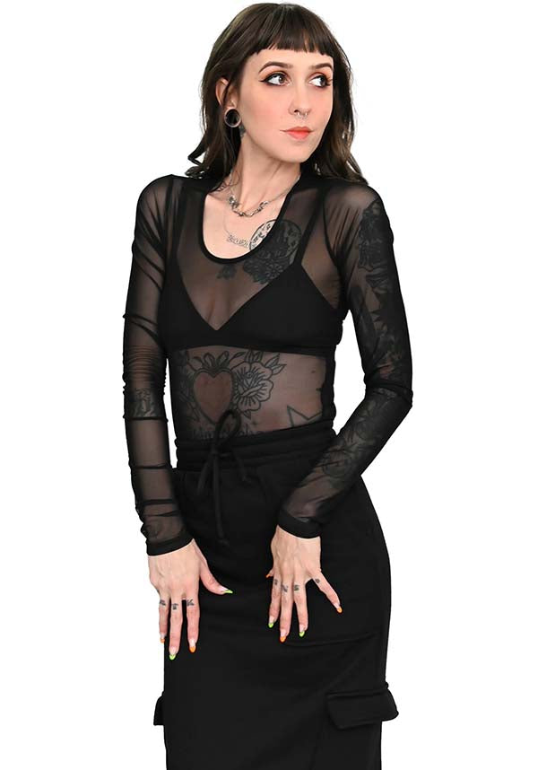 Molly Mesh | LONG SLEEVE TOP*