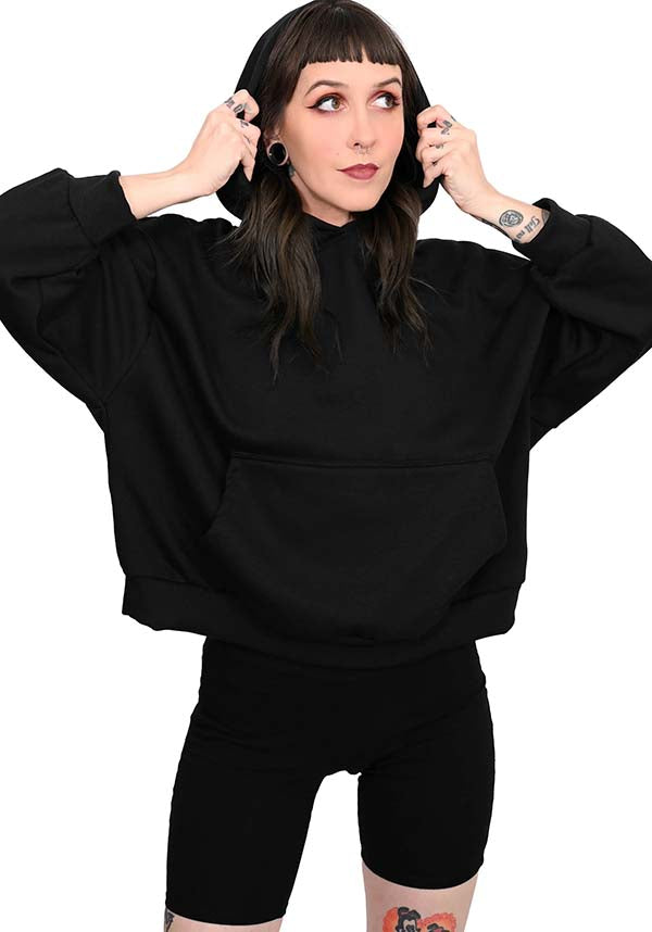 Oversized | CROP HOODIE*