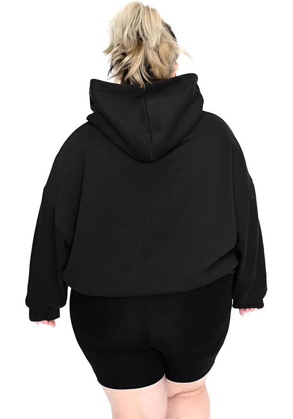 Oversized | CROP HOODIE*