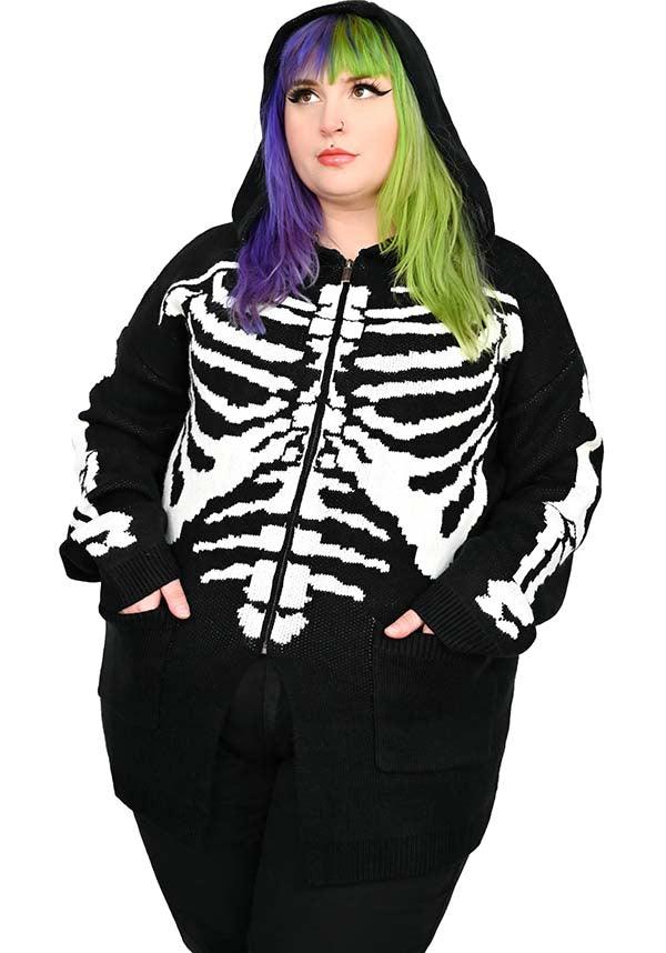 Foxblood Skeleton Zip Up Hoodie Buy Online Australia