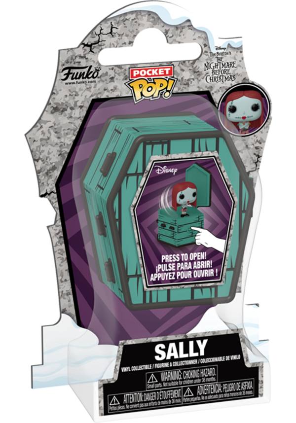 Funko Pocket Pop! Sally figure packaging from Disney's Nightmare Before Christmas