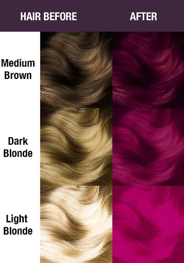 Fuschia Shock | CLASSIC COLOUR - Beserk - all, clickfrenzy15-2023, cosmetics, cpgstinc, dark purple, discountapp, dye, ebaymp, fp, goth, hair, hair colour, hair dye, hair purple, labelvegan, manic panic, manic panic hair, mermaid, purple, vegan