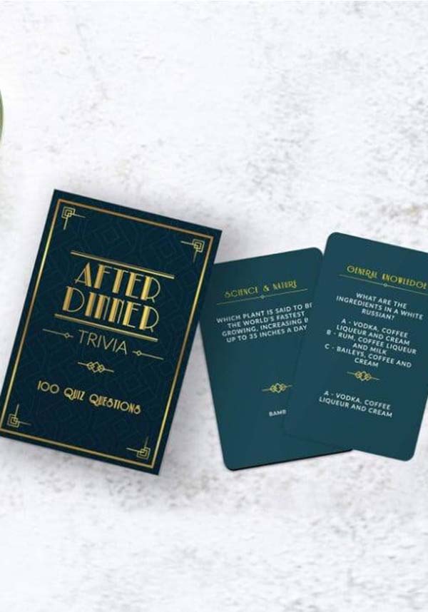 After Dinner | TRIVIA CARDS