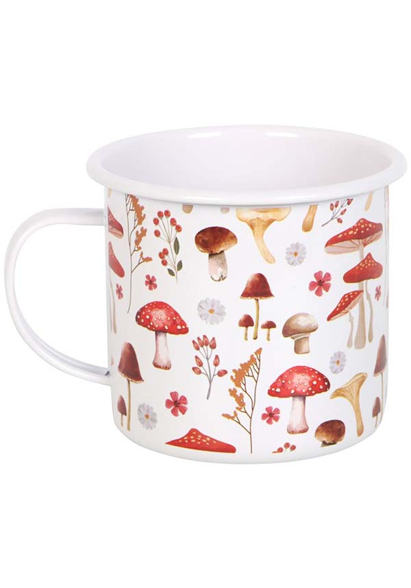 All Over Mushroom Print | ENAMEL MUG