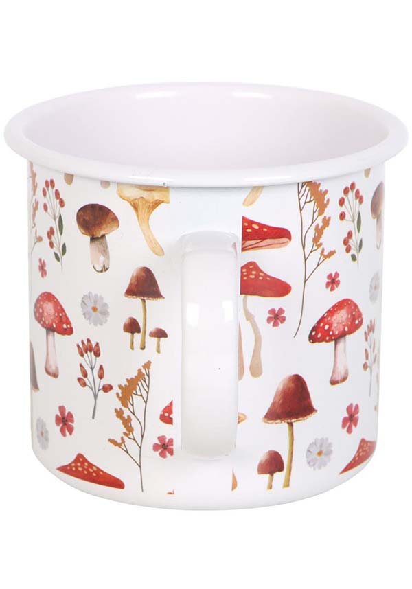 All Over Mushroom Print | ENAMEL MUG