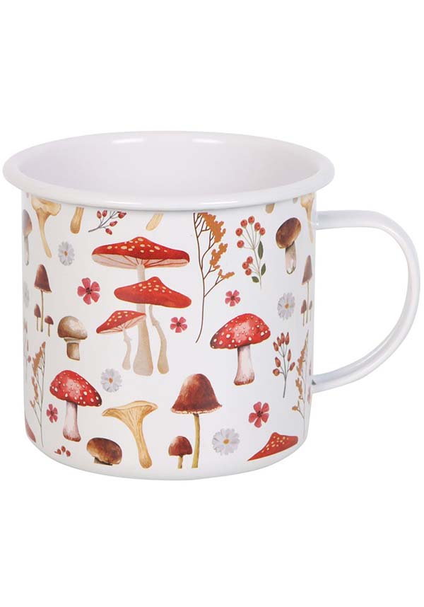 All Over Mushroom Print | ENAMEL MUG