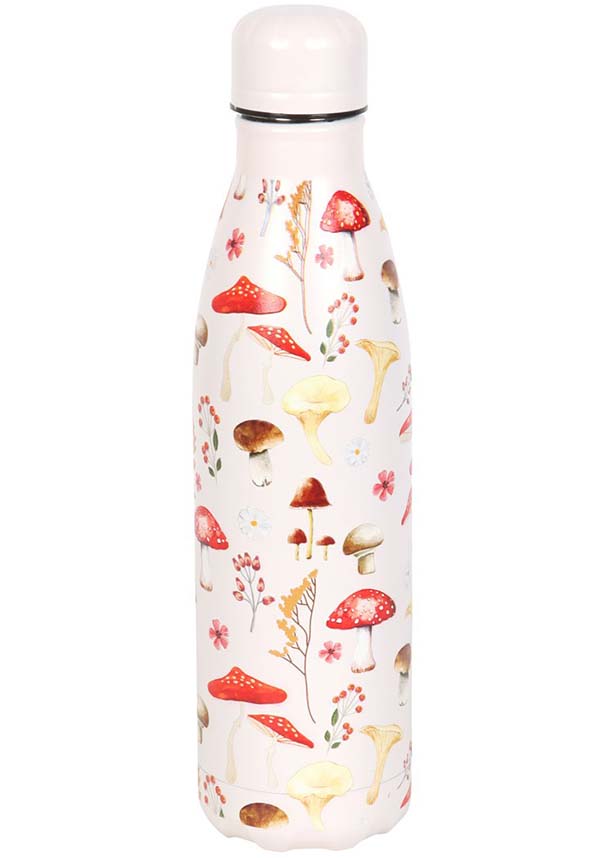 All Over Mushroom Print | METAL WATER BOTTLE