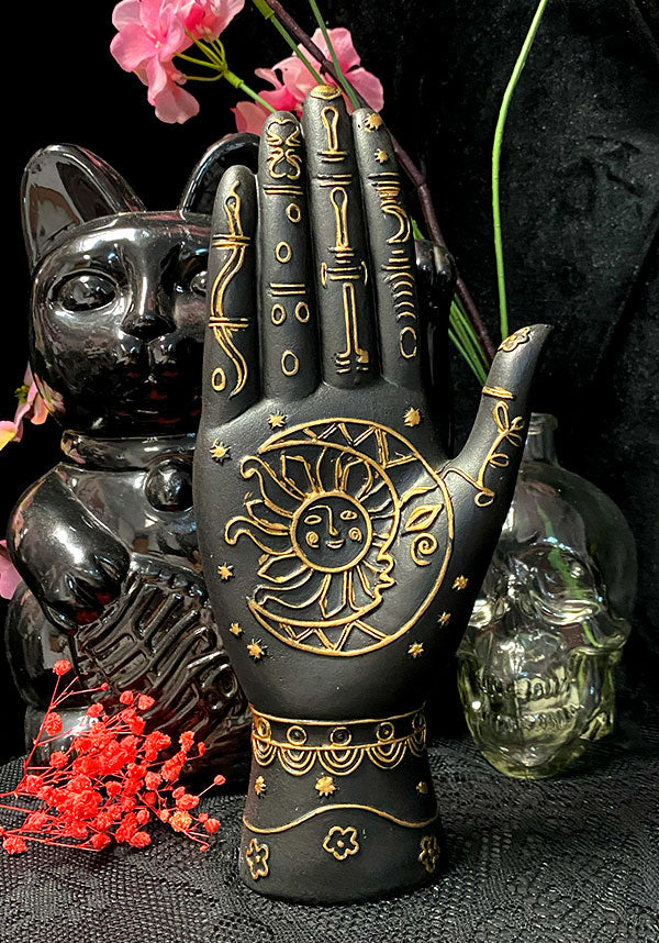Black/Gold | PALMISTRY HAND*