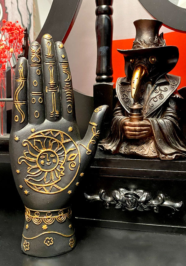 Black/Gold | PALMISTRY HAND*