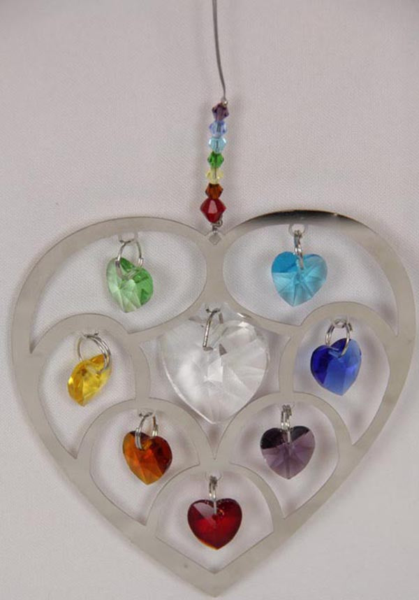 Chakra Rainbow Heart | SUNCATCHER*