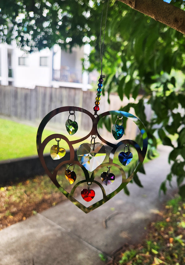 Chakra Rainbow Heart | SUNCATCHER*