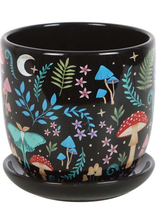 Dark Forest Print Ceramic | PLANT POT