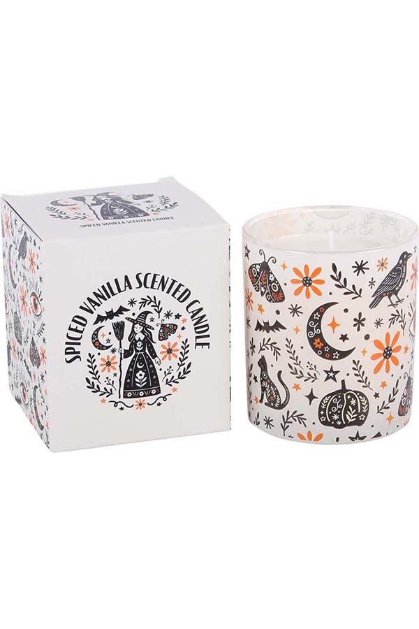 Frightful Folk Print Spiced Vanilla Scented | CANDLE