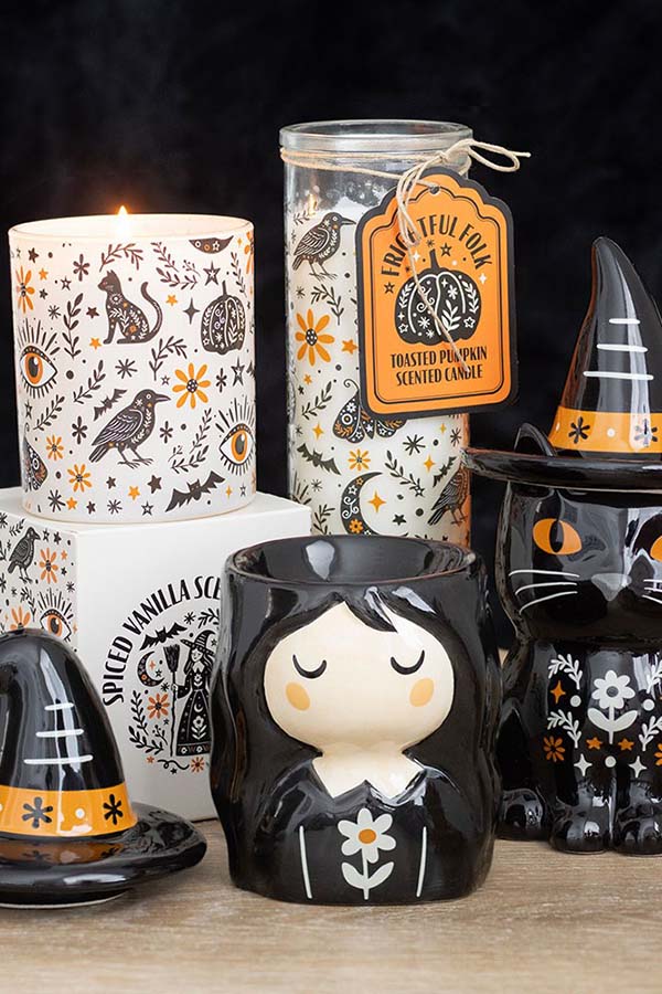 Frightful Folk Print Spiced Vanilla Scented | CANDLE