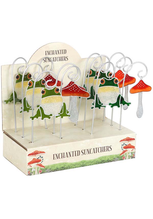 GOTHIC GIFTS Frog and Toadstool | SUNCATCHER STAKE SET [BLIND P - Detail 3
