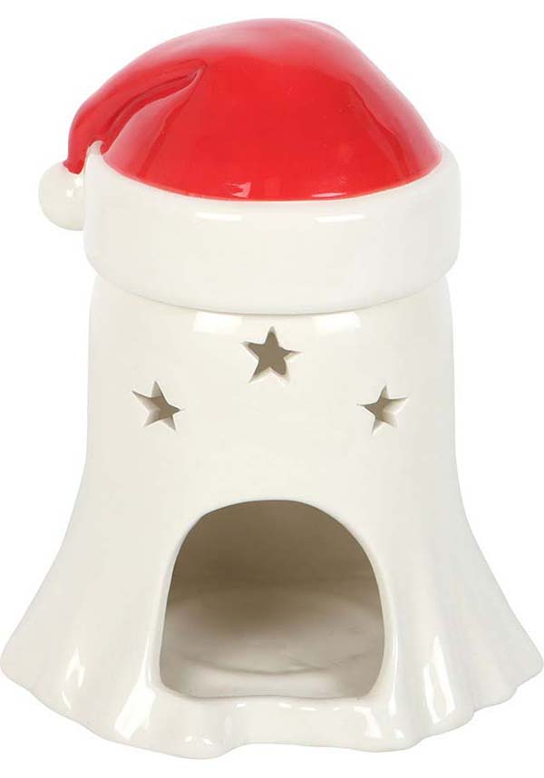 Ghost with Santa Hat | WAX BURNER
