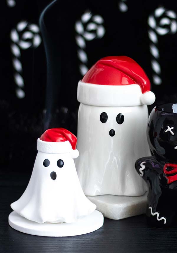 Ghost with Santa Hat | WAX BURNER