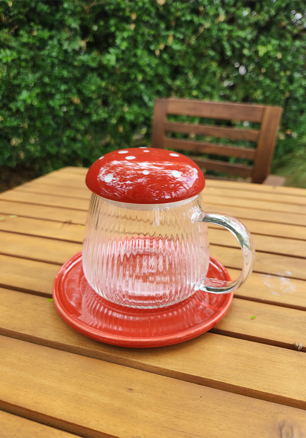 Glass Mushroom | MUG & SAUCER
